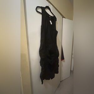 XCVI Black Midi Dress NWT